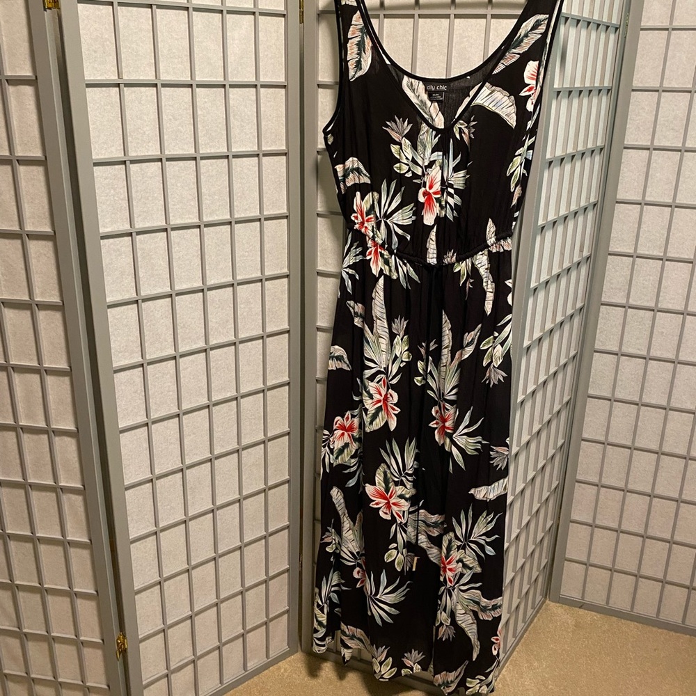 City Chic Tropical Maxi Dress